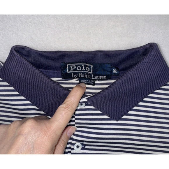 Polo Ralph Lauren Men's XL Polo Shirt Lot of 3 Crest Pony Red Stripe + Bonus VTG - Picture 4 of 15